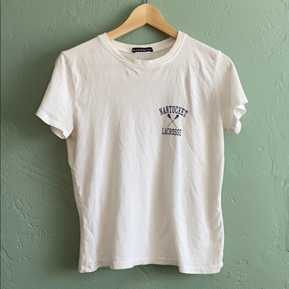 Brandy Melville Nantucket Lacrosse Graphic Tee